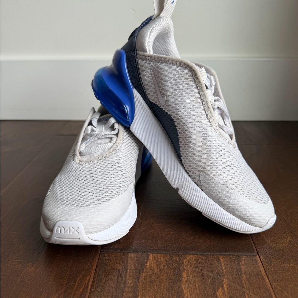 Nike Kids Air Max 270 Sneakers White and Blue